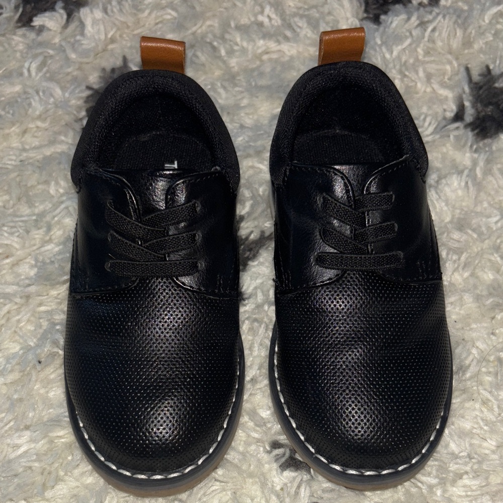 Classic Black Slip On Dress Shoes